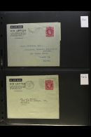 AEROGRAMMES 1943-1951 Used Collection Of All Different Air Letter Sheets, All Identified, Inc 1943 6d (x5, All... - Other & Unclassified