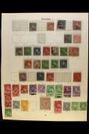 1851-1909 USED COLLECTION On Printed Album Pages, Strong Range Of Issues Beginning With 1851 1d Grey, 1d Brick... - Trinidad Y Tobago