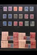 ALLIED MILITARY GOVERNMENT REVENUE STAMPS Fine Used Collection Of "AMG-FTT" Overprinted Italian Revenues. With... - Other & Unclassified
