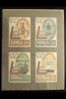 PROOFS & ARTWORK An Interesting Assembly Of Stamp Designers Material For The 1983 "Printing In Tonga" Issue,... - Tonga (...-1970)