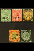 NYASALAND-RHODESIAN FORCE 1916 "N.F." Overprints Complete Set, SG N1/5, Very Fine Cds Used, 4d With No Serifs At... - Tanganyika (...-1932)