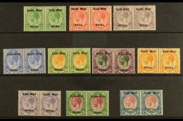 1923 Setting I, ½d To 5s Complete, SG 1/10, Fine Mint Horizontal Pairs (10). For More Images, Please Visit... - Südwestafrika (1923-1990)