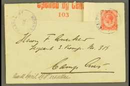 1918 (3 Apr) Cover Addressed To "Camp Aus" Bearing 1d Union Stamp Tied By Fine "MALTAHOHE" Cds Postmark, Putzel... - Africa Del Sud-Ovest (1923-1990)