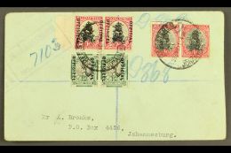 UNION VARIETY 1d Black & Red, Pretoria Printing, Horizontal Pair With Left Stamp IMPERFORATE ON 3 SIDES, SG... - Ohne Zuordnung