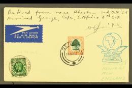 SCHLESINGER AIR RACE COVER 1936 Cover Carried By Victor Smith With GB KGV ½d, Portsmouth 28.9.36 Pmk And... - Sin Clasificación