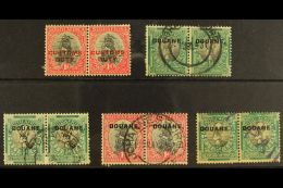 REVENUES 1926-37 CUSTOMS DUTY / DOUANE Overprints In Horizontal, Bilingual Pairs, We See 1926 1d Pair Ovptd... - Ohne Zuordnung