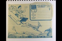 1945 ON ACTIVE SERVICE CHRISTMAS AIRLETTER, Distributed To Soldiers, Free Postage For Messages Back Home,... - Sin Clasificación