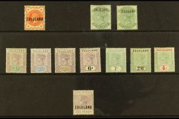 ZULULAND 1888-96 All Different Mint Group With 1888-93 ½d On GB, 1888-93 ½d On Natal Both With Stop... - Sin Clasificación