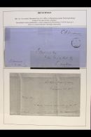 NATAL OFFICIAL MAIL 1865 Stampless Entire Letter Bearing "Pietermaritzburg" (crown Type) & "Durban (on... - Non Classés