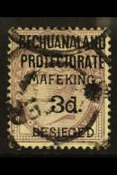 MAFEKING SIEGE 1900 3d On 1d Lilac, On Bechuanaland Protectorate Issue, SG 7, Good Used. For More Images, Please... - Unclassified