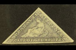 CAPE OF GOOD HOPE. 1862 6d Slate-lilac On Blued Paper, SG 7c, Mint Part OG With 3 Full Margins & Lovely... - Unclassified