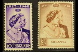 1948 Royal Silver Wedding Set, SG 31/32, Never Hinged Mint. (2 Stamps) For More Images, Please Visit... - Singapour (...-1959)