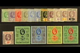 1921-27 Wmk Mult Script CA Set Complete, SG 131/46, Very Fine Mint (16 Stamps) For More Images, Please Visit... - Sierra Leone (...-1960)