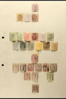 1874-1968 MINT & USED COLLECTION On Leaves, Inc 1876 ½d Used & 1½d Mint, 1896-97 To 1s Mint,... - Sierra Leone (...-1960)