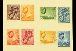 1946 (8 Mar) Env Bearing 8 Different KGVI Definitive To 30c Blue, All Tied By Rare Victoria Cds In VIOLET Which... - Seychellen (...-1976)
