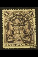 1898-1908 £1 Greyish Red Purple, Perf 15½, SG 90, Fine Cds Used.  For More Images, Please Visit... - Other & Unclassified