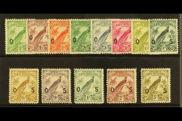 OFFICIALS 1931 "O S" Overprint Set (without Dates) Complete, SG O42/54, Very Fine And Fresh Mint. (13 Stamps) For... - Papúa Nueva Guinea