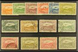 1939 Plane Over Goldfields Airmail Set Complete, SG 212/25, Good To Fine Used. 5s And 10s With Some Marginal... - Papua-Neuguinea