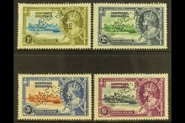 1935 Silver Jubilee Set Complete, Perforated "Specimen", SG 18s/21s, Very Fine Mint, Large Part Og. (4 Stamps) For... - Nordrhodesien (...-1963)