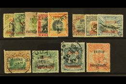 1901-05 Protectorate 1c To 5c, 8c To 18c, 25c And $1, Between SG 127/142, Fine Cds Used. (12) For More Images,... - Borneo Septentrional (...-1963)