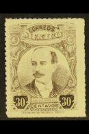 1917-20 30c Grey-brown Serdan Rouletted 14½ (Scott 616, SG 400), Fine Never Hinged Mint, Fresh. For More... - México