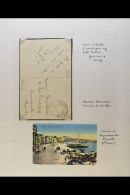 FRENCH FORCES POSTAL SERVICES 1915-1922 Interesting Group Of Used Stampless Picture Postcards Of Malta, Three... - Malta (...-1964)