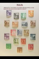 1953-1988 COMPREHENSIVE SUPERB NEVER HINGED MINT COLLECTION On Leaves, All Different, Almost COMPLETE For The... - Malta (...-1964)