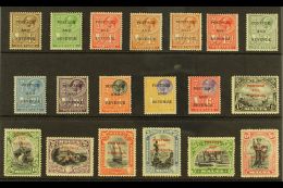 1928 "POSTAGE AND REVENUE" Overprinted Complete Set, SG 174/92, Fine Fresh Mint. (19 Stamps) For More Images,... - Malte (...-1964)