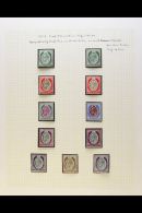 1903-1930 ATTRACTIVE VERY FINE MINT COLLECTION With Many Shades Presented On Leaves, Inc 1903-04 Set Inc 1s (x2),... - Malta (...-1964)