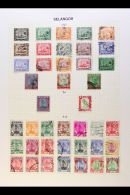 SELANGOR 1935-1955 Fine Used Or Fresh Mint COMPLETE RUN (SG 68/114). Lovely! (47 Stamps) For More Images, Please... - Autres & Non Classés