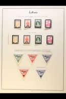 1933 FINE MINT AIR POST STAMPS COLLECTION A Highly Complete Collection From This Year With Perf & Imperf... - Letonia