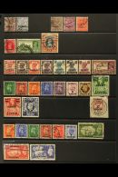 1923-1958 USED COLLECTION On Stock Pages, ALL DIFFERENT, Inc 1945 Most Vals To 14a, 1948-49 Set (ex 1a), 1950-54... - Koweït