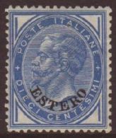 LEVANT - GENERAL ISSUE 1878-79 10c Blue, Sassone 10 (SG 10), Very Fine Lightly Hinged Mint. Fresh &... - Other & Unclassified