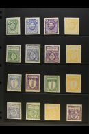 MUNICIPAL REVENUE STAMPS Circa 1890 IMPERF PROOFS For Chianni, Colle Salvietti, Lari And Terricola, With 4 Values... - Sin Clasificación