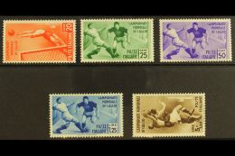 1934 Football Postage Complete Set (Sassone 357/61, SG 413/17), Very Fine Mint, Fresh. (5 Stamps) For More Images,... - Non Classificati