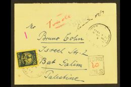 1948 (23 June) Stampless Cover To Bat Galim With Boxed "TO PAY" Cachet And 20m Postage Due (Bale PD4, SG D13).... - Other & Unclassified