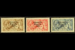 1927-28 SEAHORSES SET 2s6d To 10s, SG 86/88, The 10s From The Broken "S" Plate, Fine Mint. (3) For More Images,... - Other & Unclassified