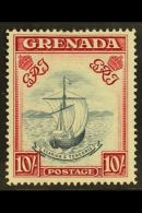 1938 10s Slate Blue And Carmine Lake, Wide Printing, Perf 14, SG 163d, Very Fine And Fresh Mint. For More Images,... - Granada (...-1974)