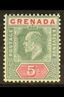 1904-06 5s Green & Carmine, SG 75, Fine Never Hinged Mint. For More Images, Please Visit... - Granada (...-1974)