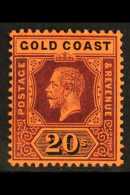 1913-21 20s Purple & Red/black, SG 84, Very Fine Mint For More Images, Please Visit... - Costa D'Oro (...-1957)