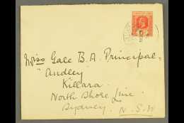 OCEAN ISLAND 1934 Cover Bearing KGV 1½d Cancelled With"Gilbert & Ellice Islands / Ocean Island" Pmk.... - Gilbert- Und Ellice-Inseln (...-1979)