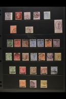 1856-1911 USED COLLECTION CAT £2500+ Presented On A Pair Of Stock Pages. Includes A Small Selection Of QV GB... - Gibraltar