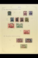 1920-1924 OLD TIME COLLECTION On Leaves, Mint & Used, Inc 1920 Opts To 1.25m (on Piece) & 2.50m Used,... - Otros & Sin Clasificación