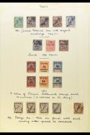 TAHITI 1893-1903 Mint & Used Collection On A Page, Inc 1893 Opts Reading Up 5c Mint, 10c Unused (fault) And... - Otros & Sin Clasificación