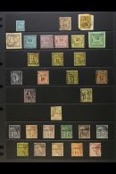 GUADELOUPE 1879-1891 VALUABLE USED "OLD TIME" COLLECTION On A Stock Page. Includes 1879 15c Black On Blue Postage... - Otros & Sin Clasificación