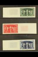 1949 UPU IMPERFS 1949 UPU Set Complete, Variety "imperf", Yv 850/852, Each Value With Engraved Sheet Margin.... - Other & Unclassified