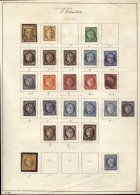 1849-52 OLD TIME " 2nd REPUBLIC" COLLECTION Presented On An Album Page. We See A Used, Valuable Imperf Collection... - Altri & Non Classificati