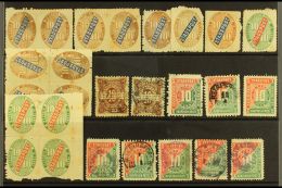 HELSINGFORS LOCAL STAMPS 19th Century Mint & Used Group On A Stock Card, Inc Pairs & Blocks Of 4 Etc.... - Other & Unclassified