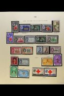 1953-1977 COMPREHENSIVE NEVER HINGED MINT COLLECTION In Hingeless Mounts On Leaves, ALL DIFFERENT, Inc 1954-59... - Fiji (...-1970)