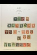 SPANISH PERIOD HIGHLY COMPLETE 1855-1898 Powerful Mint And Used Collection On Album Leaves, Mostly Fine Condition... - Other & Unclassified